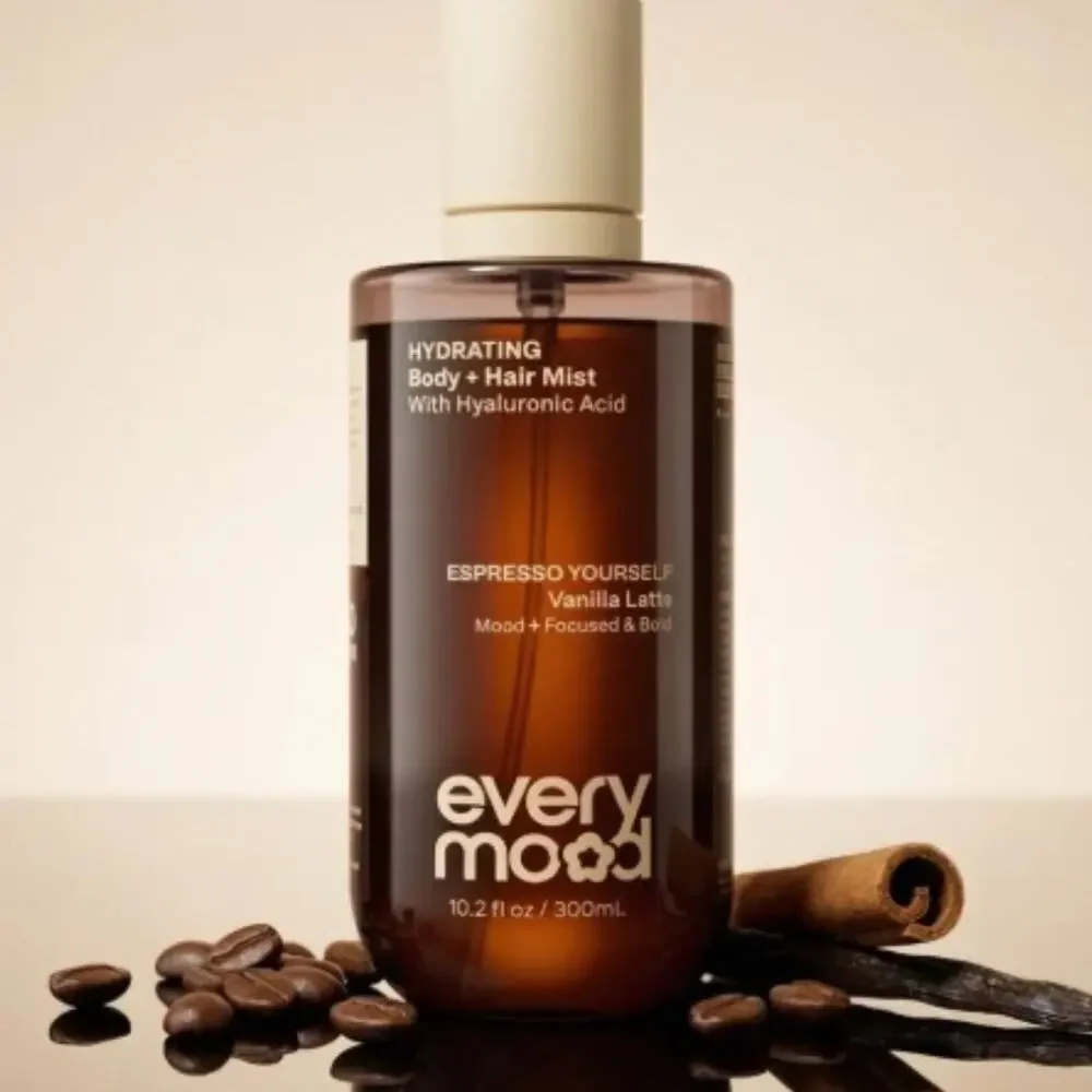 Everymood Espresso Yourself 300mL Hydrating Body & Hair Mist NEW